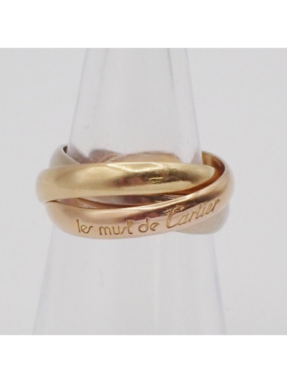 Cartier Trinity Classic Ring Gold Silver Pink